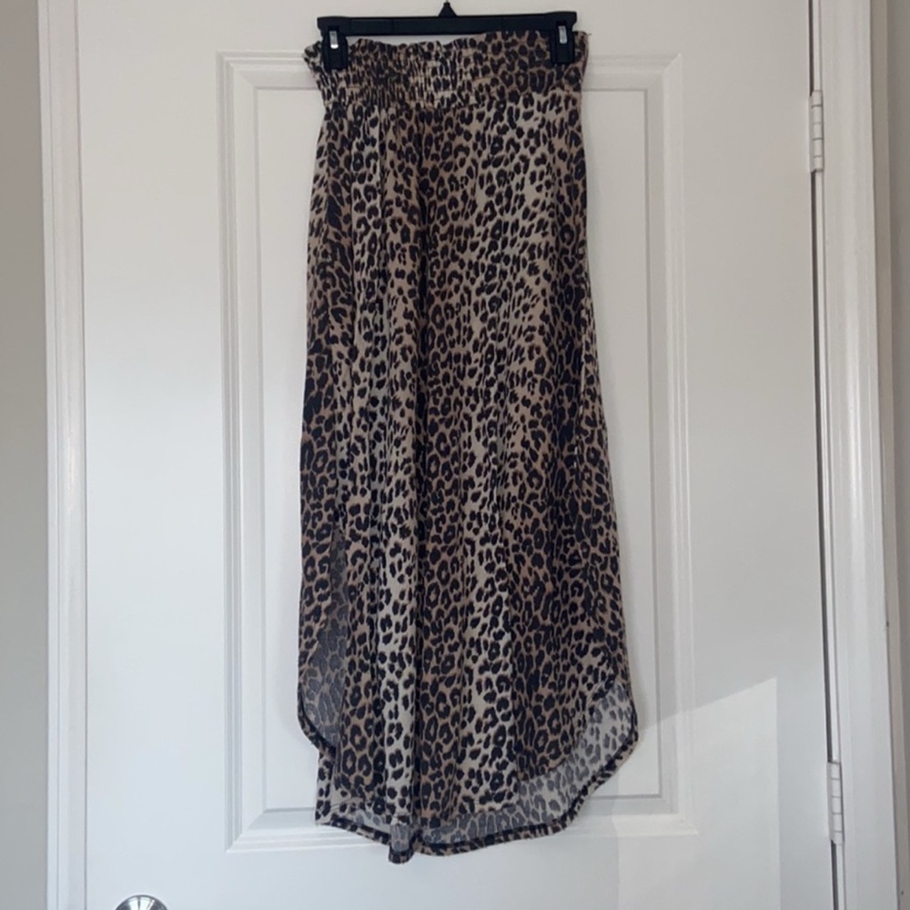 Leopard Print Maxi Skirt